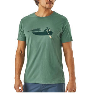 Patagonia Men's Slim Fit Haul Aboard Organic Cotton Tee Shirt Size Large